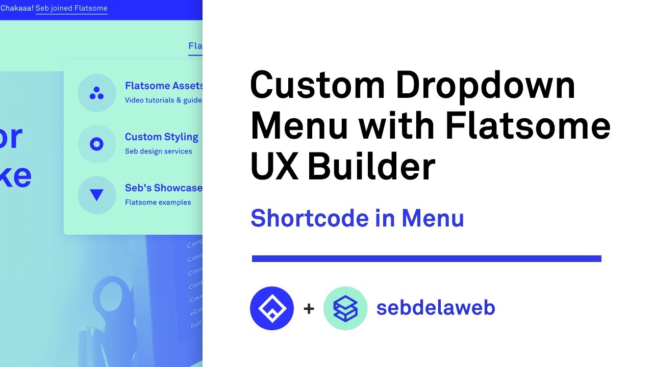 Custom Dropdown Menu - Flatsome Theme Tutorial