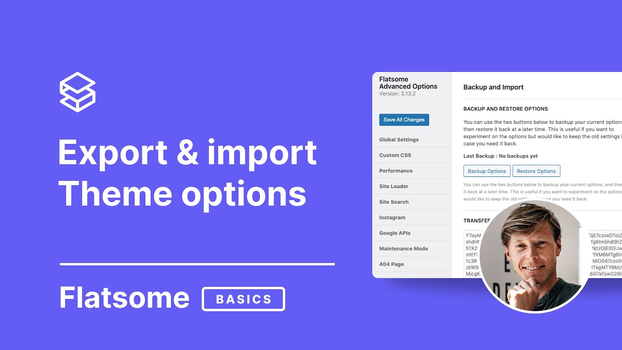 Export & Import Theme Options in Flatsome